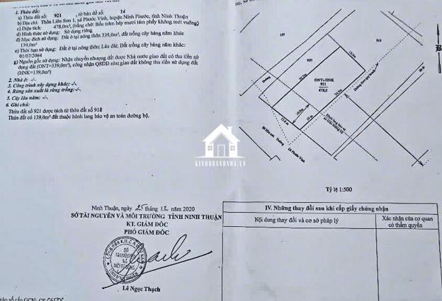 Đất Thổ Cư 2 Mặt Tiền Đường TL708 và Vành Đai Phía Tây - Liên Sơn 1, Phước Vinh, Ninh Phước, Ninh Thuận.