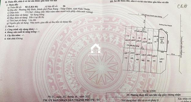 Lô Góc 2 Mặt Tiền Nhìn Ra Công Viên TĐC Khu K2 Phan Rang - Đô Thị Biển Bình Sơn Ninh Chử.