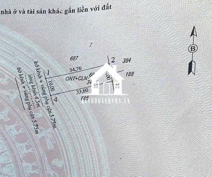 Bán đất 340 m2 tại xã Bình Minh, TP Tây Ninh.