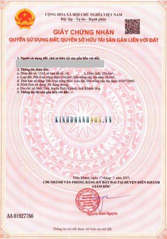 Suối Tiên - Đất 254m2, 5.6m mặt tiền - Tổng diện tích 254m2 - Chỉ 1 tỷ 500 triệu